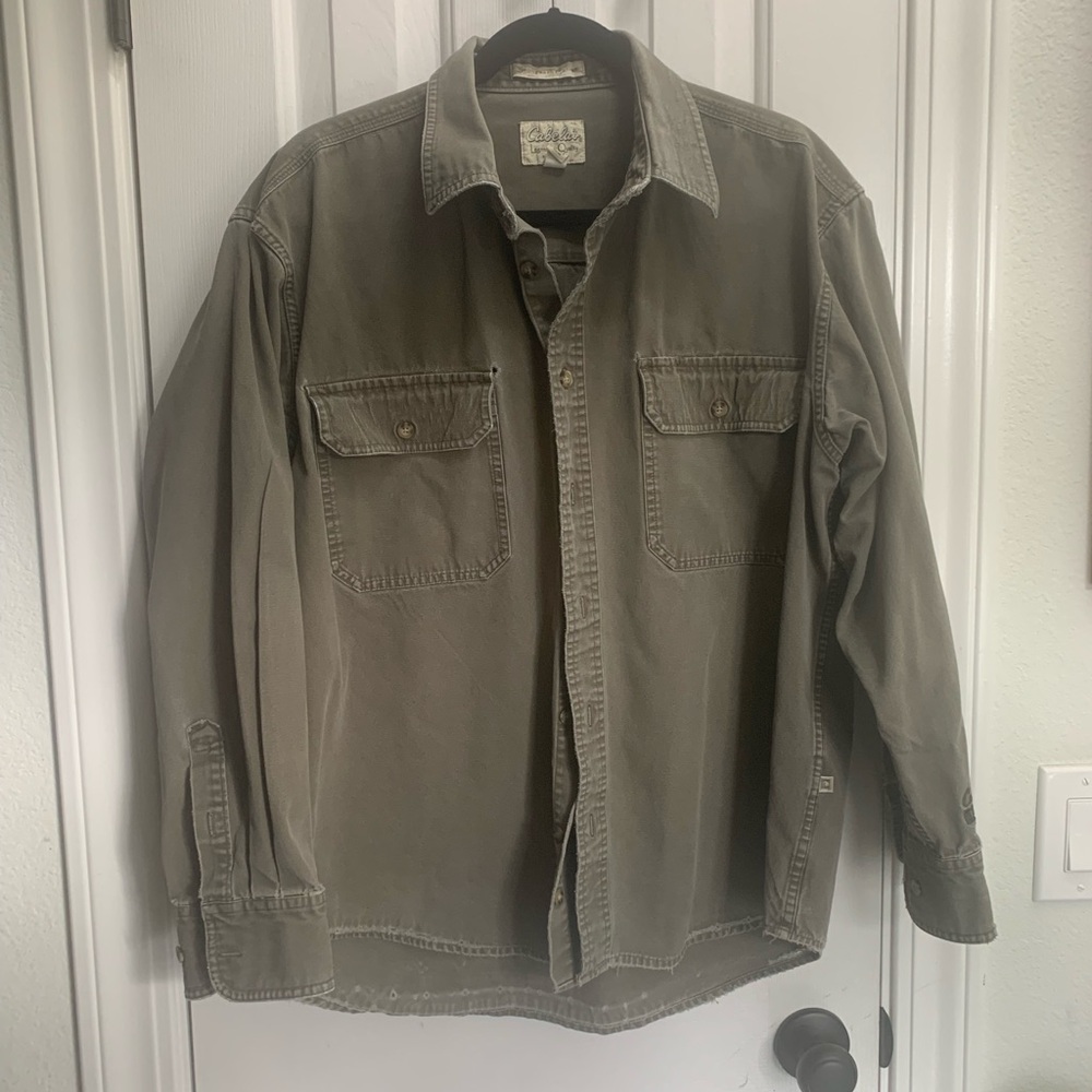 Cabela's Khaki Shirt Jacket